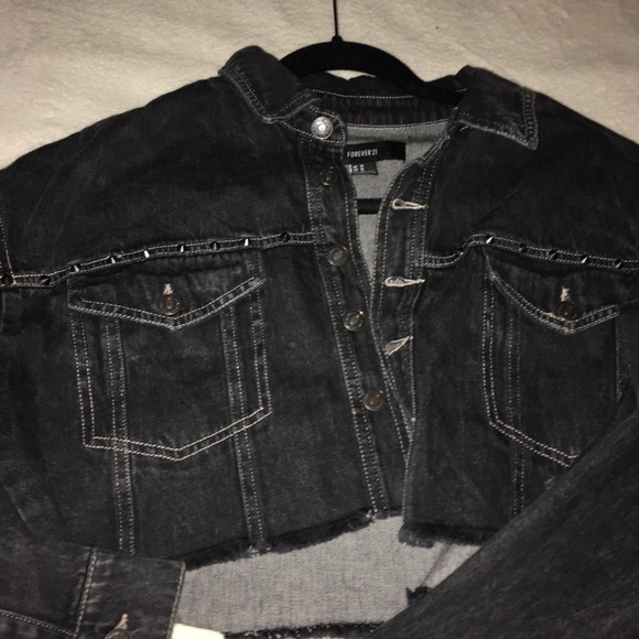 Jean jacket dark gray/black - Picture 2 of 4
